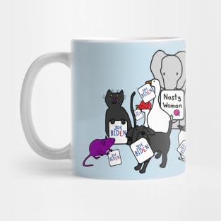 Animals with Joe Biden Signs Mug